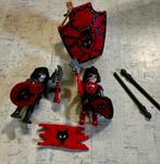 Playmobil: rode wolvenridders met schietschijf, Ophalen of Verzenden, Gebruikt, Los playmobil