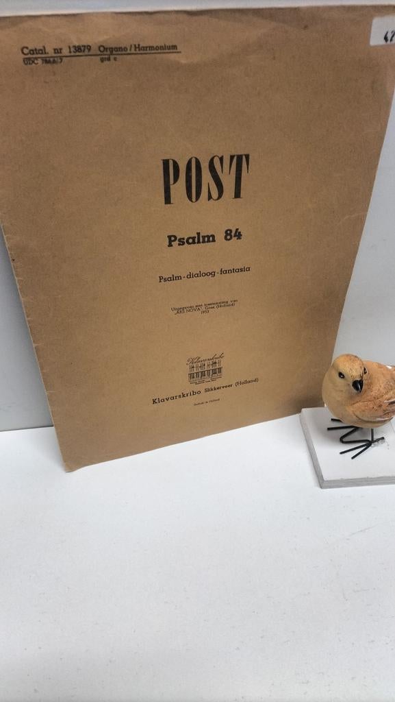 Post, P.; Psalm 84 Klavarskribo, Orgel, Gebruikt, Ophalen of Verzenden, Religie en Gospel