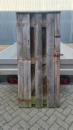 Poort gebruikt  83 x 180 incl slot en scharnieren, Tuin en Terras, Ophalen, Minder dan 3 meter, Hout, 1 tot 2 meter