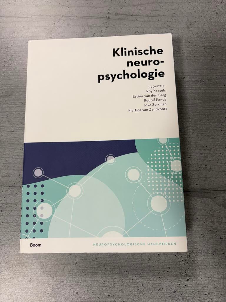 Klinische Neuropsychologie, Boeken, Studieboeken en Cursussen, Ophalen of Verzenden, Gamma, Zo goed als nieuw, WO