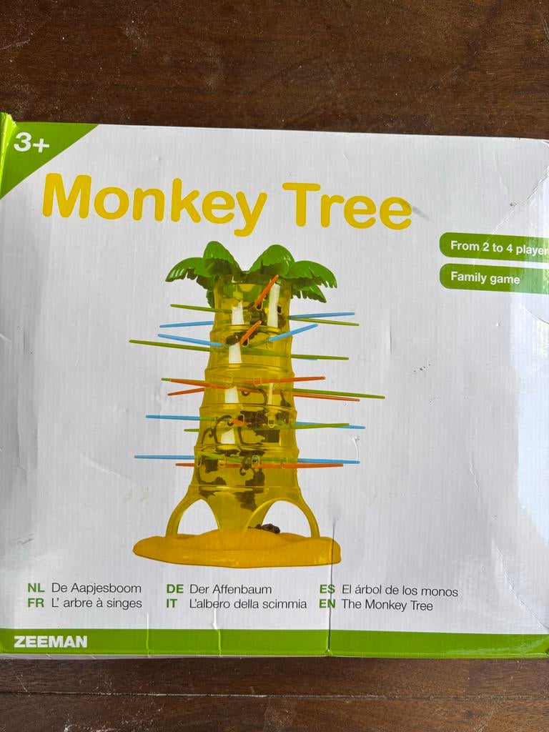 Monkey Tree Spel - Zeeman, Drie of vier spelers, Ophalen of Verzenden, Gebruikt