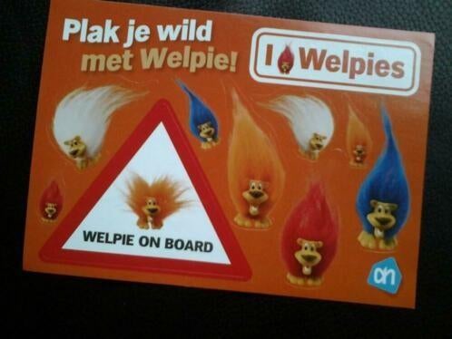 Welpies/Leeuwtjes Stickervel EK, WK, oranje, voetbal., Verzamelen, Ophalen of Verzenden, Nieuw