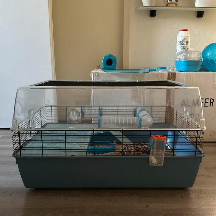 Ferplast Hamsterkooi Duna Fun LARGE, Dieren en Toebehoren, Knaagdieren en Konijnen | Hokken en Kooien, Zo goed als nieuw, Kooi