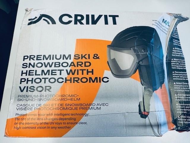 Crivit skihelm + skibril M/L zo goed als nieuw nieuw in doos, Sport en Fitness, Skiën en Langlaufen, Overige typen, Nieuw, Skiën
