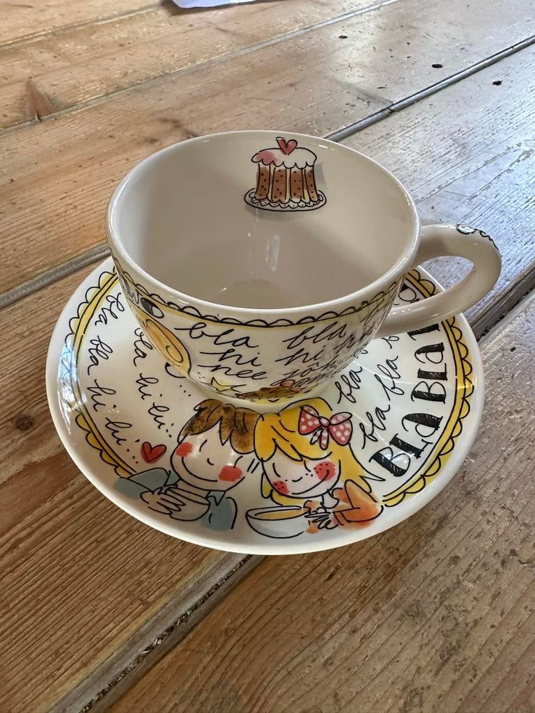 Blond Amsterdam Even Bijkletsen Kop en Schotel, Ophalen, Blond Amsterdam, Zo goed als nieuw, Kop(pen) en/of Schotel(s)