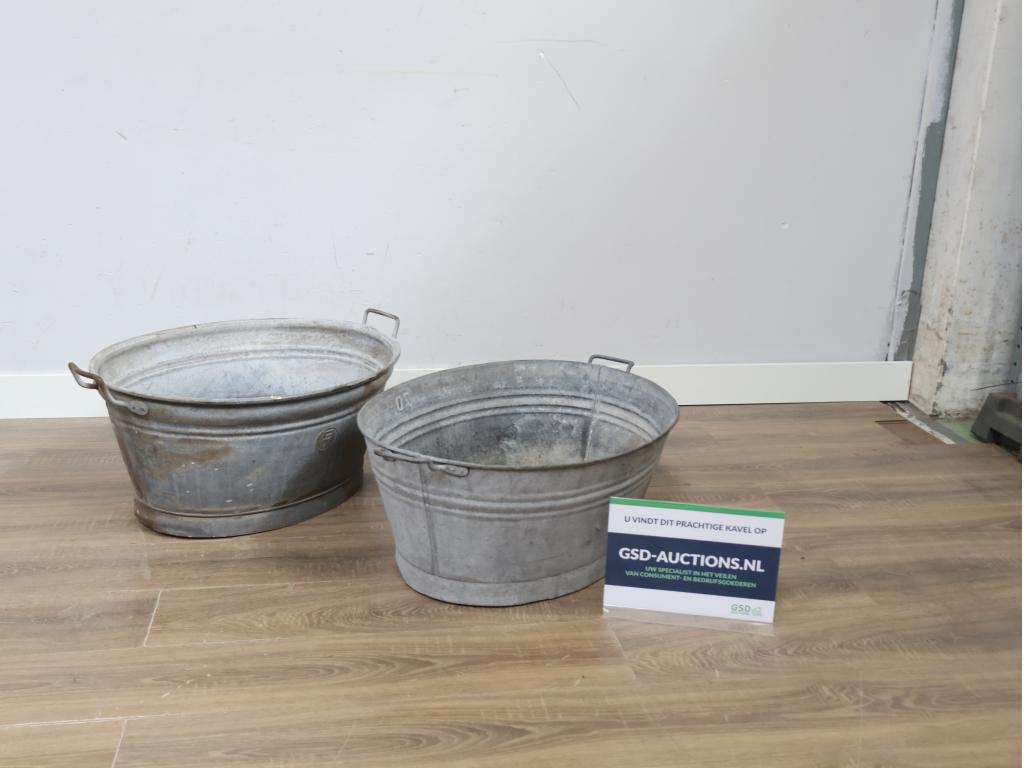 Set van 2 Zinken Teilen, Ophalen of Verzenden