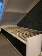 Ikea flaksa bed 1 persoons, Huis en Inrichting, Slaapkamer | Bedden, Ophalen, 90 cm, Eenpersoons, Wit
