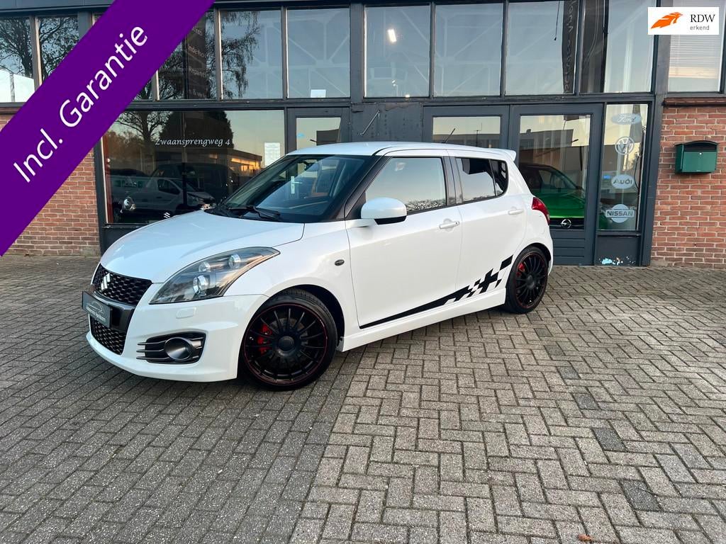 Suzuki Swift 1.6 Sport, 5 deurs, Xenon, Parelmoer wit, Voorwielaandrijving, Gebruikt, Zwart, 4 cilinders