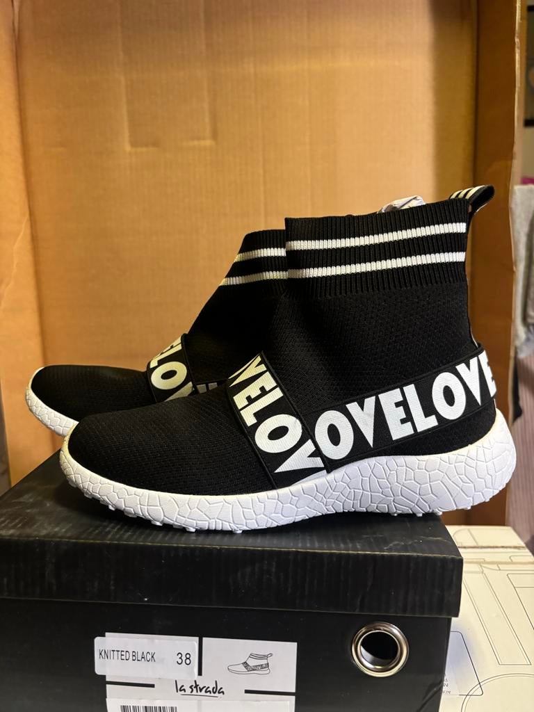 Nieuwe La Strada gebreide sneakers maat 38, Kleding | Dames, Schoenen, Zwart, Nieuw, Ophalen of Verzenden, Sneakers of Gympen