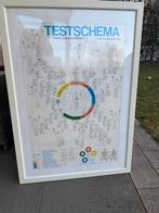 Groot ingelijst Testschema (Toets van Gezondheid), Ophalen of Verzenden, Gebruikt