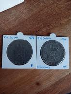2x 2 1/2 gulden 1874 beide muntmeestertekens, Postzegels en Munten, Munten | Nederland, Koning Willem III, Setje, Zilver, Ophalen of Verzenden