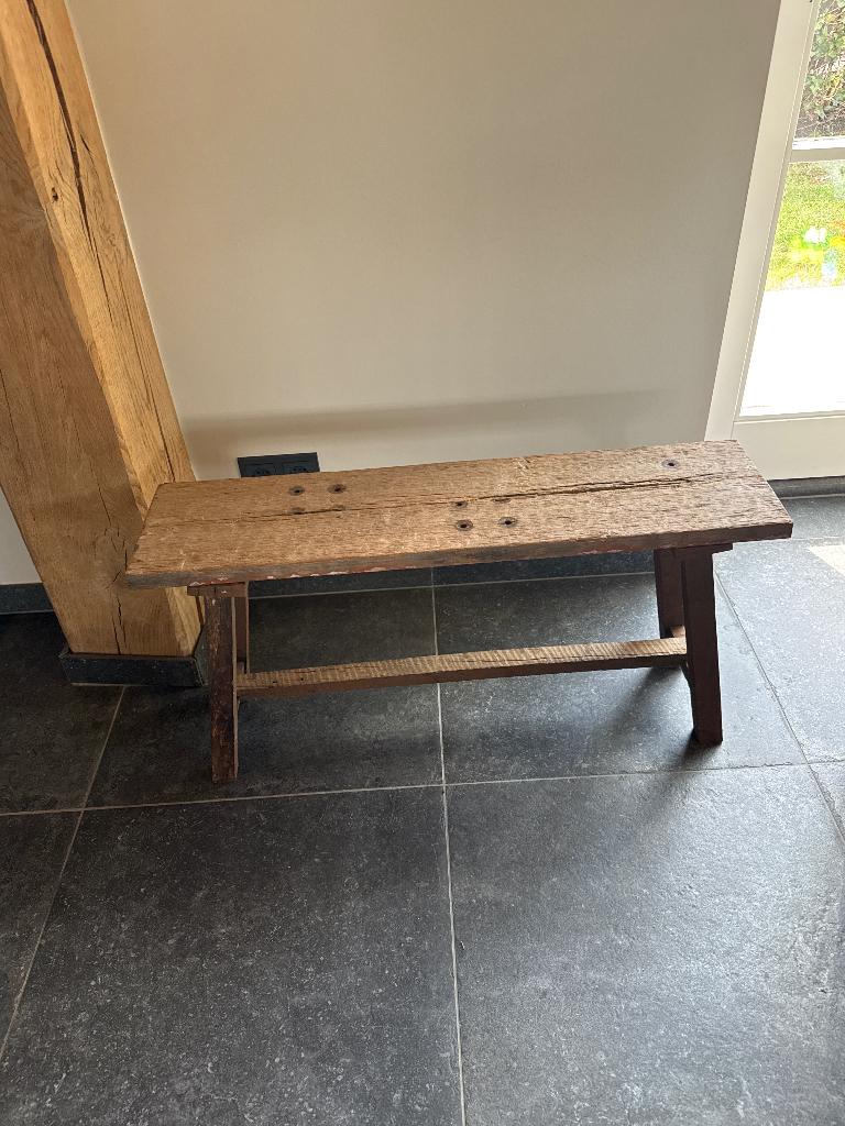 Houten bankje, Ophalen