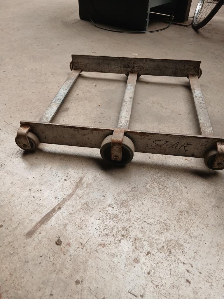 Dieplader / Transportroller - 56,5 cm breed heavy duty, Doe-het-zelf en Verbouw, Transportwagens, Ophalen, Dieplader staal, Kast transporter