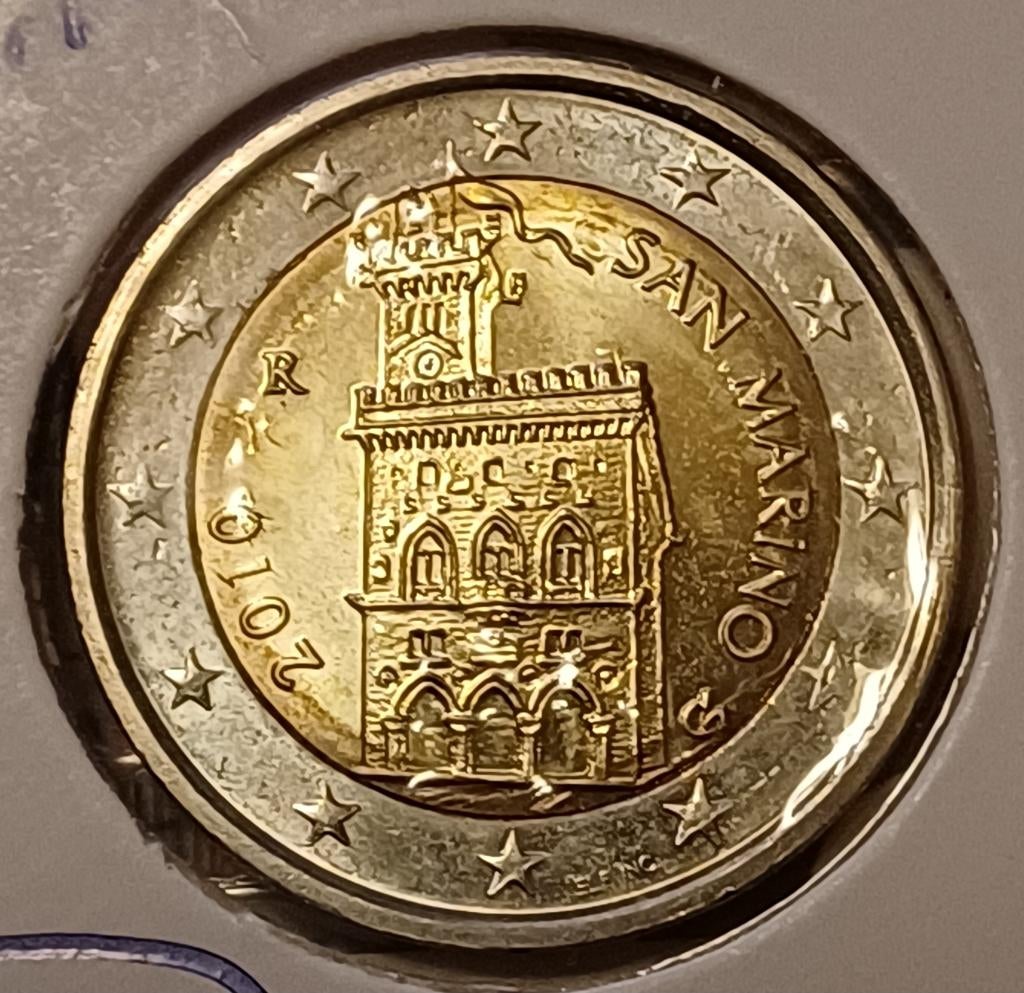 2 Euromunt San Marino 2010, Postzegels en Munten, Munten | Europa | Euromunten, Ophalen of Verzenden, San Marino, 2 euro, Losse munt
