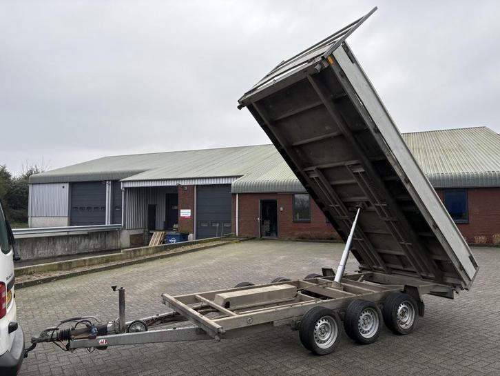 Henra elektrische kipper 400x200cm Tridem 3500kg 2018 kieper, Auto diversen, Aanhangers en Bagagewagens, Gebruikt