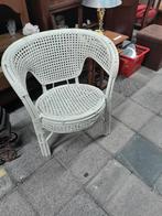 Rotan stoel wit, Ophalen, Gebruikt, Rotan