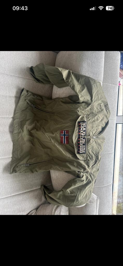 Napapijri jas heren L - Groen, stijlvol en comfortabel, Ophalen of Verzenden, Gedragen, Maat 52/54 (L), Groen