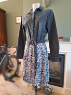 K-Design K Design grijze spijker look jurk L, K-design, Verzenden, Maat 42/44 (L), Zo goed als nieuw