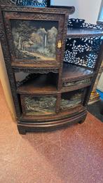 19de eeuw Chinees rijk bewerkt hoekkast, Ophalen of Verzenden
