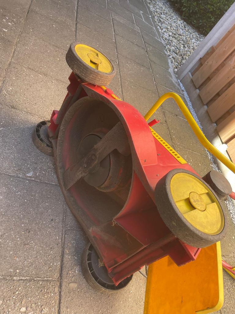 Wolf-Garten elektrische grasmaaier met opvangbak, Ophalen, Cirkelmaaier, Gebruikt, Elektrische grasmaaier