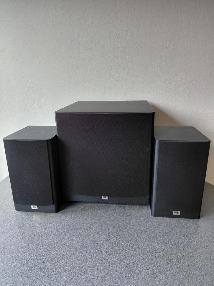JBL Surroundset met subwoofer en 2 satelliet speakers, Audio, Tv en Foto, Luidsprekers, Gebruikt, Complete surroundset, Minder dan 60 watt