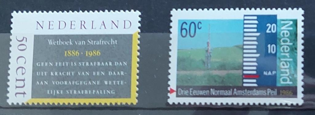 Nederland 1345 t/m 1366, zegels uit jaar 1986., Postzegels en Munten, Postzegels | Nederland, Ophalen of Verzenden, Na 1940, Postfris