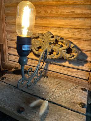 Brocante lampje, Huis en Inrichting, Lampen | Wandlampen, Ophalen of Verzenden, Gebruikt