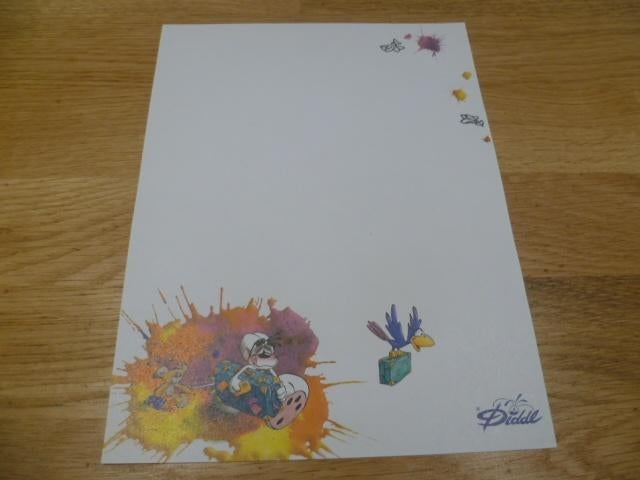 Diddl A5 witte serie 1 vel briefpapier  nr 42, Ophalen of Verzenden, Diddl, Nieuw, Papier, Kaart of Schrift