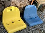 Stadionstoelen Cambuur - Geel en Blauw, Ophalen, Kunststof, Gebruikt, Twee