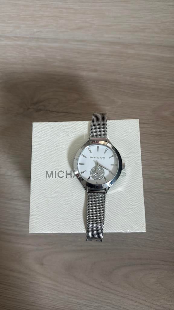 Michael Kors horloge, Sieraden, Tassen en Uiterlijk, Horloges | Dames, Ophalen, Zo goed als nieuw, Staal, Overige merken