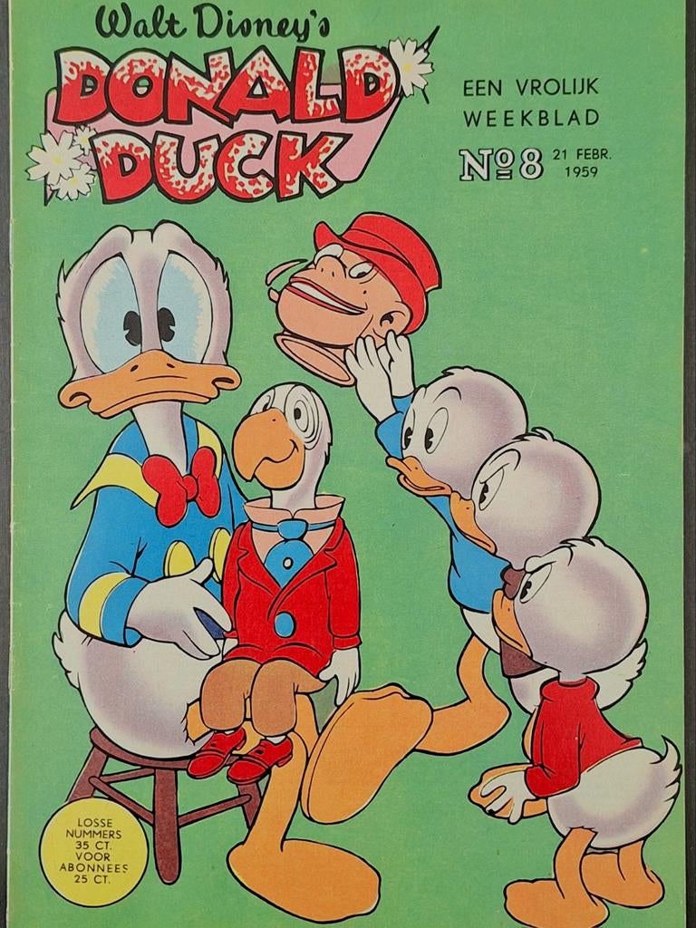 Donald Duck 1959 nr  8, Boeken, Stripboeken, Eén stripboek, Ophalen of Verzenden, Zo goed als nieuw