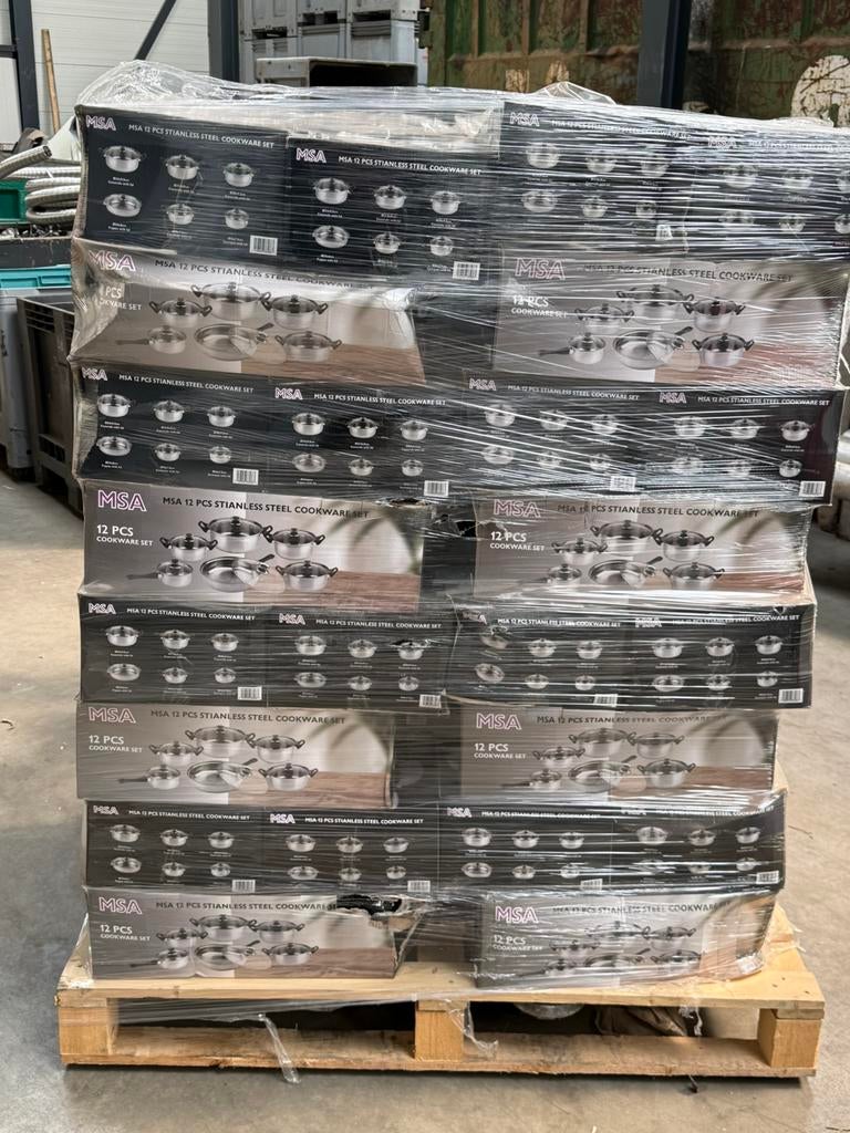 Markt/braderie tip - 48x pannensets., Huis en Inrichting, Keuken | Potten en Pannen, Ophalen, Nieuw