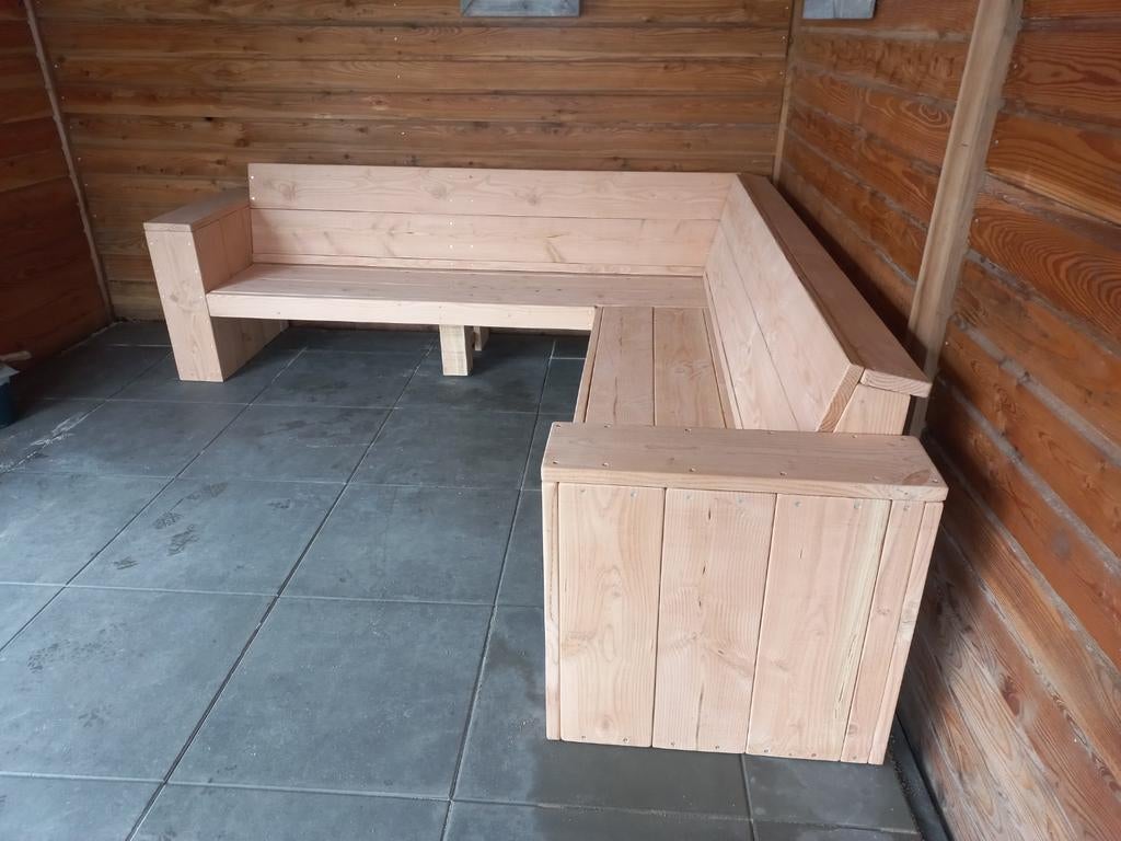 Zeer mooie douglas hoekbank loungebanken tuinbank, Tuin en Terras, Tuinsets en Loungesets, Ophalen of Verzenden
