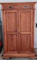 Teak computerkast / tv kast met 2 lades, Huis en Inrichting, Kasten | Computermeubels, Ophalen, Gebruikt, 70 tot 120 cm, 40 tot 80 cm