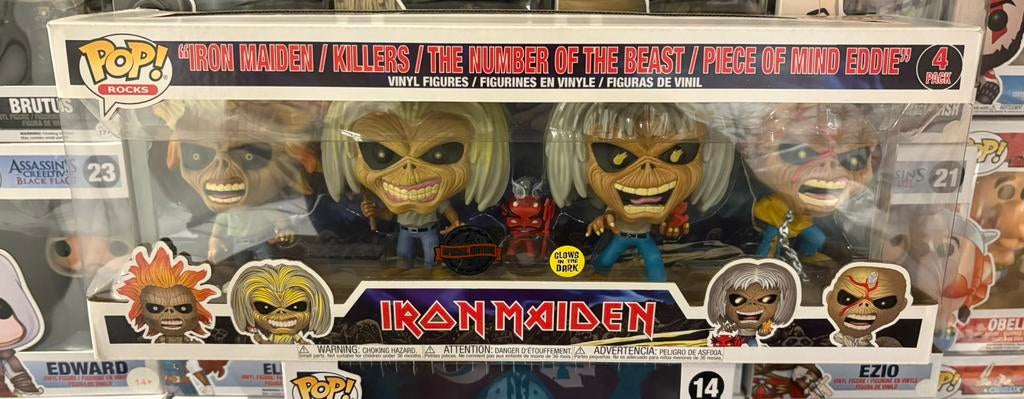 Funko pop iron maiden Eddie killers beast 4 pack, Ophalen of Verzenden, Zo goed als nieuw