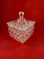 Prachtige vintage kristallen suikerpot, Ophalen of Verzenden