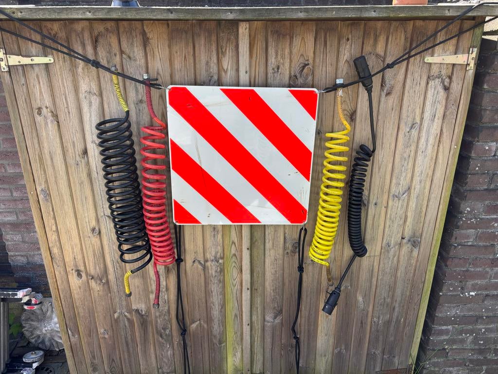 Aanhanger spiraalkabels en markeringsbord, Ophalen of Verzenden, Gebruikt, Overige merken