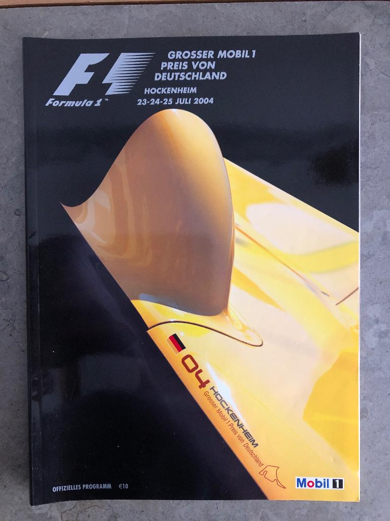 B.004 / Official Programmaboek Hockenheim 2004, Ophalen of Verzenden, Zo goed als nieuw, Algemeen
