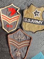 3 us mouwemblemen Vietnam periode, Ophalen of Verzenden, Landmacht, Amerika, Embleem of Badge