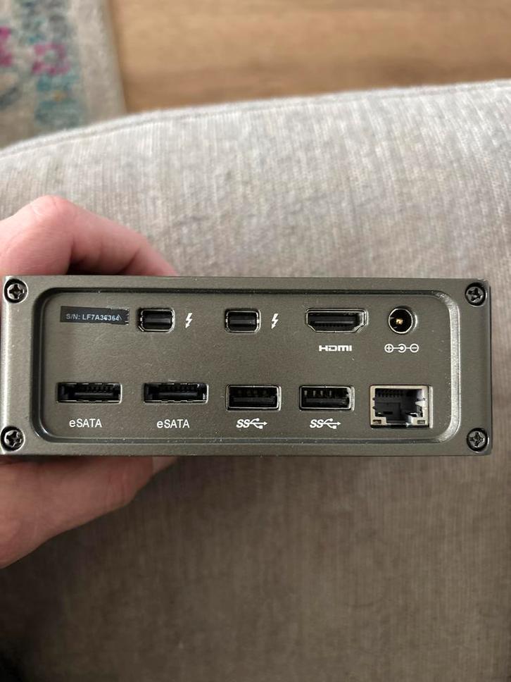 Caldigit TS2 Docking Station - thunderbolt 2, Computers en Software, Dockingstations, Gebruikt, Docking station, Harde schijf