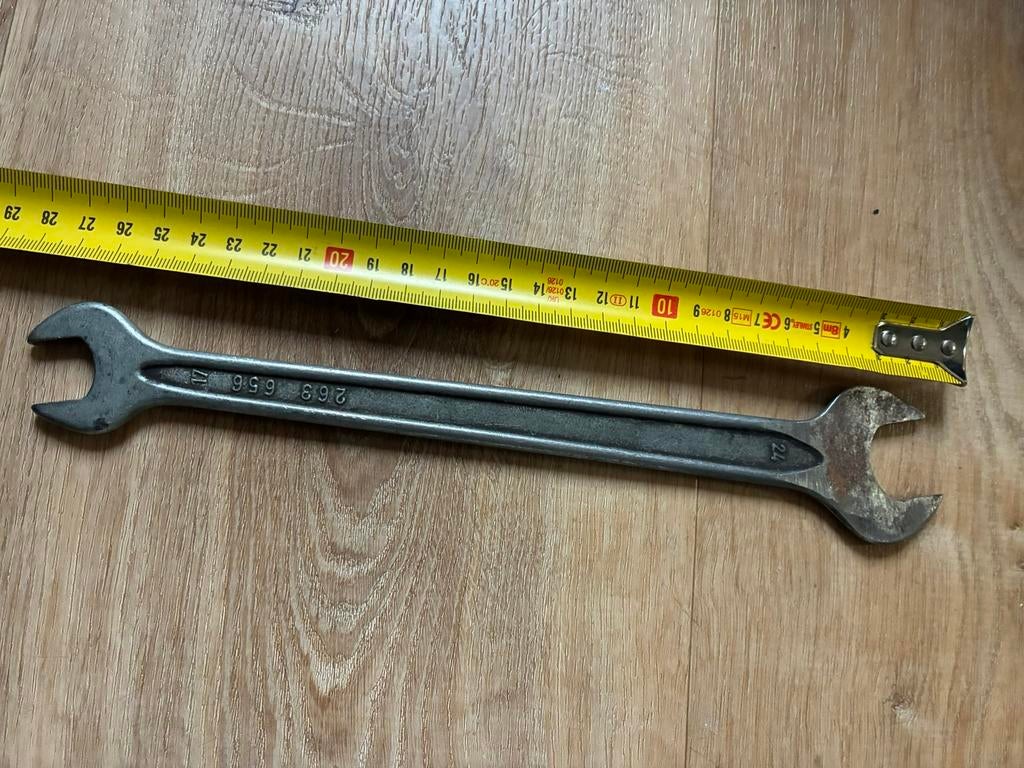 17-24 steeksleutel dunne steeksleutel lengte 27cm, Ophalen of Verzenden, Zo goed als nieuw