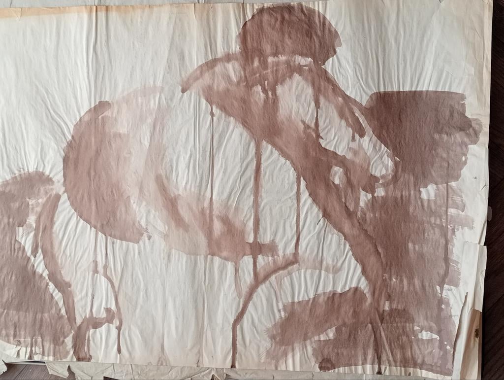 Aquarel naakt erotiek 20e eeuw, Ophalen of Verzenden