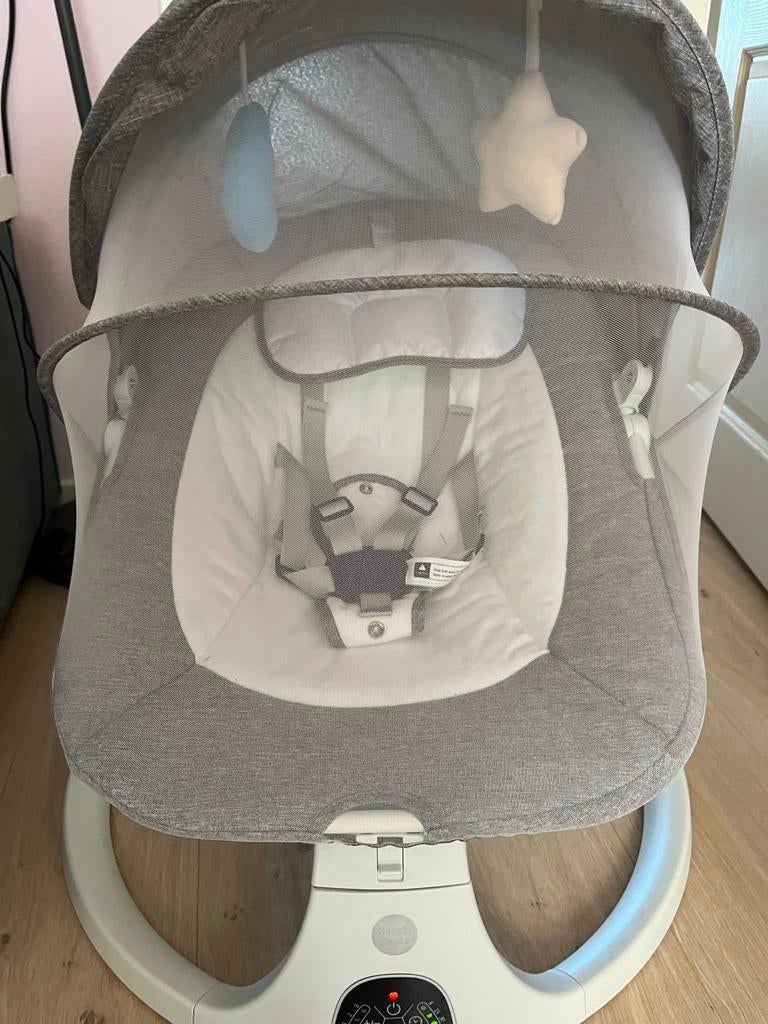 HeppieBabie Elektrische Wipstoel Swing Chair Babyschommel, Kinderen en Baby's, Ophalen, Zo goed als nieuw, Verstelbaar
