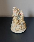 Opdraaibare Muziekdoos met Sneeuwpoppen en een Kerstboom, Ophalen, Zo goed als nieuw