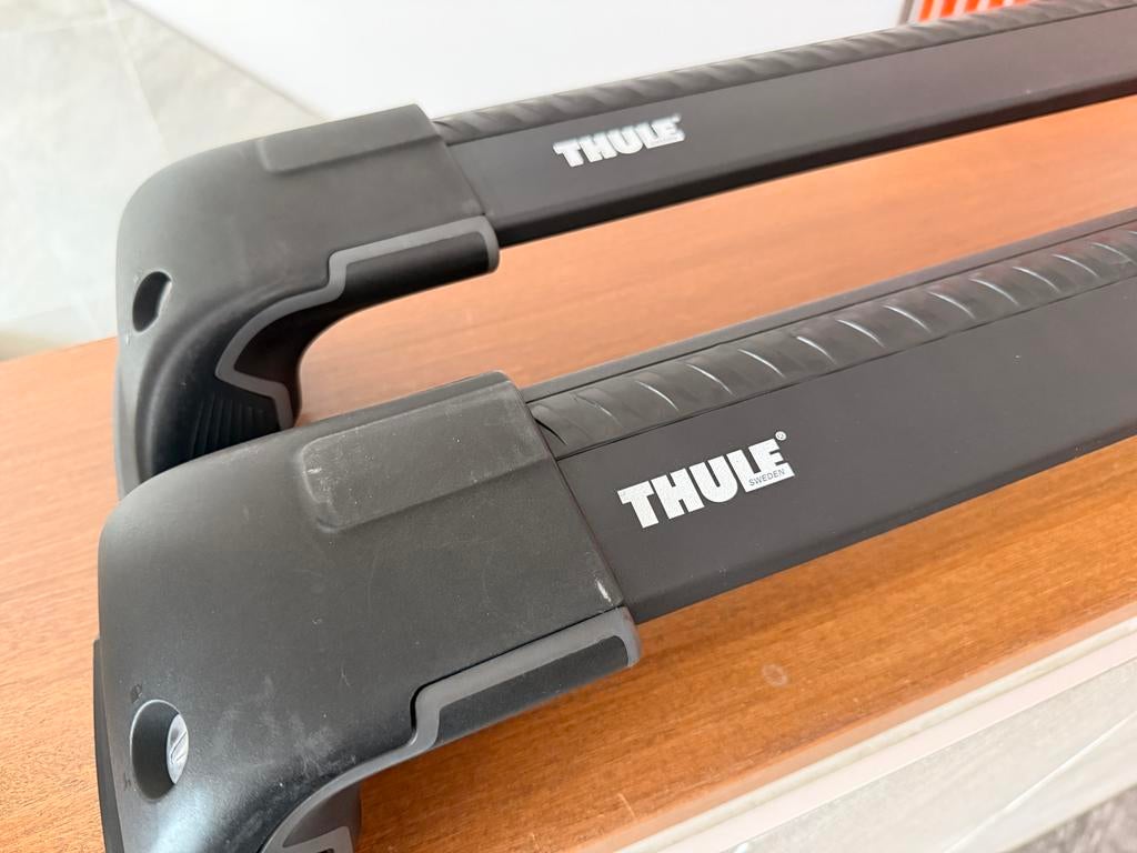Thule Wingbar Edge FixPoint dakdragers (Tesla Model S), Auto diversen, Dakdragers, Ophalen, Gebruikt