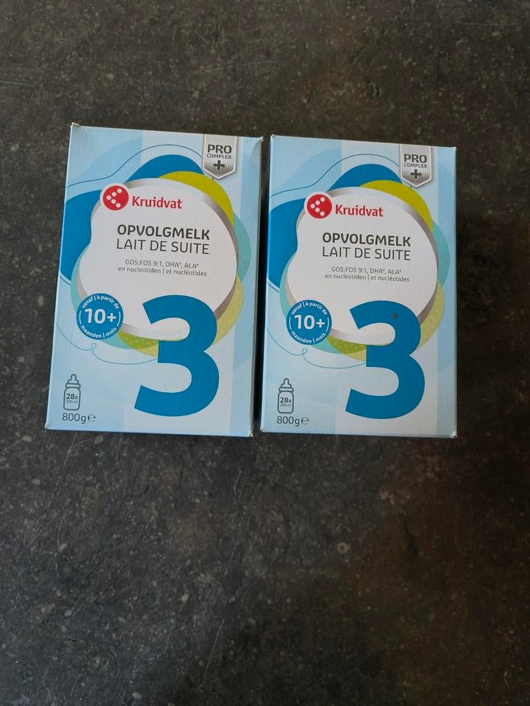 2x Kruidvat Opvolgmelk nr 3 (10+ maanden), Ophalen of Verzenden, Nieuw, Overige typen