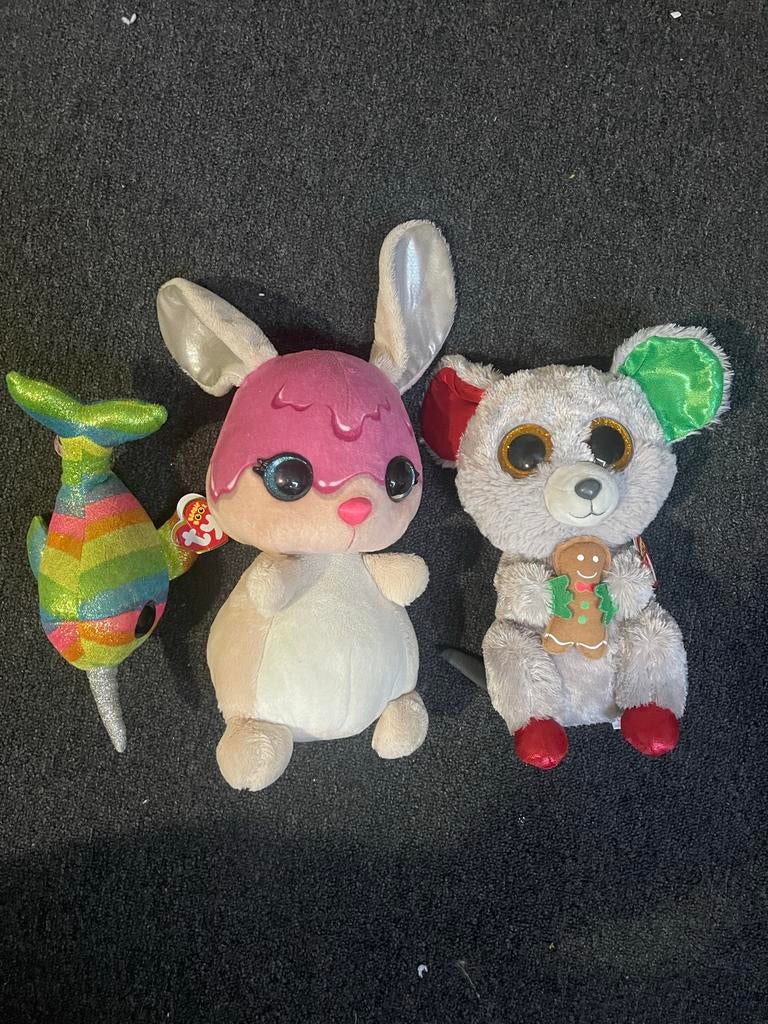 3 verschillende Ty Beanies - Knuffels, Kinderen en Baby's, Speelgoed | Knuffels en Pluche, Overige typen, Ophalen of Verzenden
