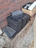 Monier FT10 vlakke dakpannen en 2x nokvorsten, Doe-het-zelf en Verbouw, Dakpannen en Dakbedekking, Ophalen, Steen of Klei, Zwart