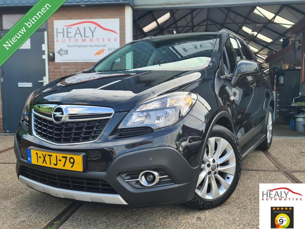 Opel Mokka 1.4 T Cosmo LPG/G3|1e Eig|Dealer O.h|Leer|Dak|Cam, Auto's, Gebruikt, Euro 6, Zwart, Handgeschakeld