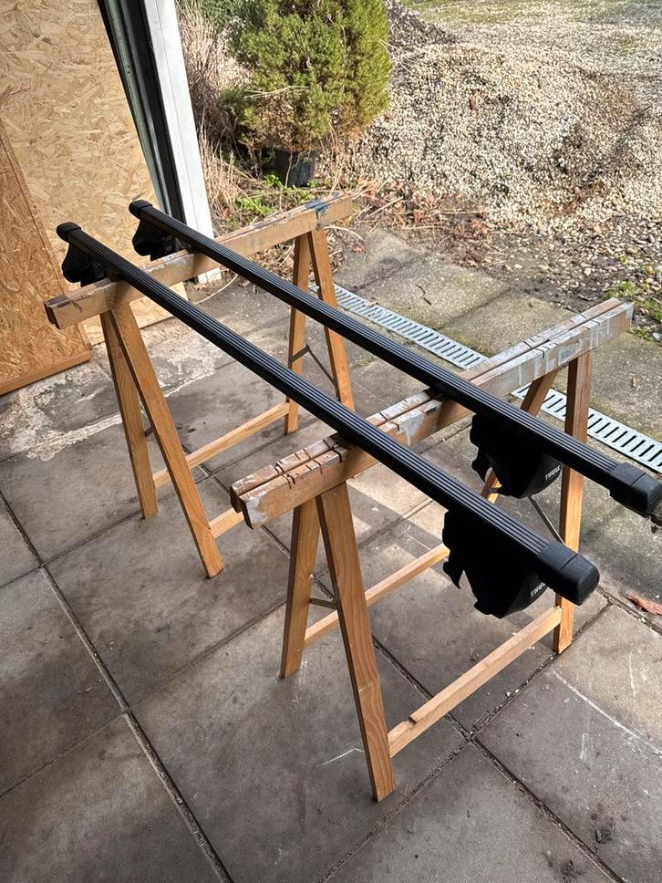 Thule Dakdragers - voor auto’s met open dakrail, Auto diversen, Dakdragers, Gebruikt, Ophalen